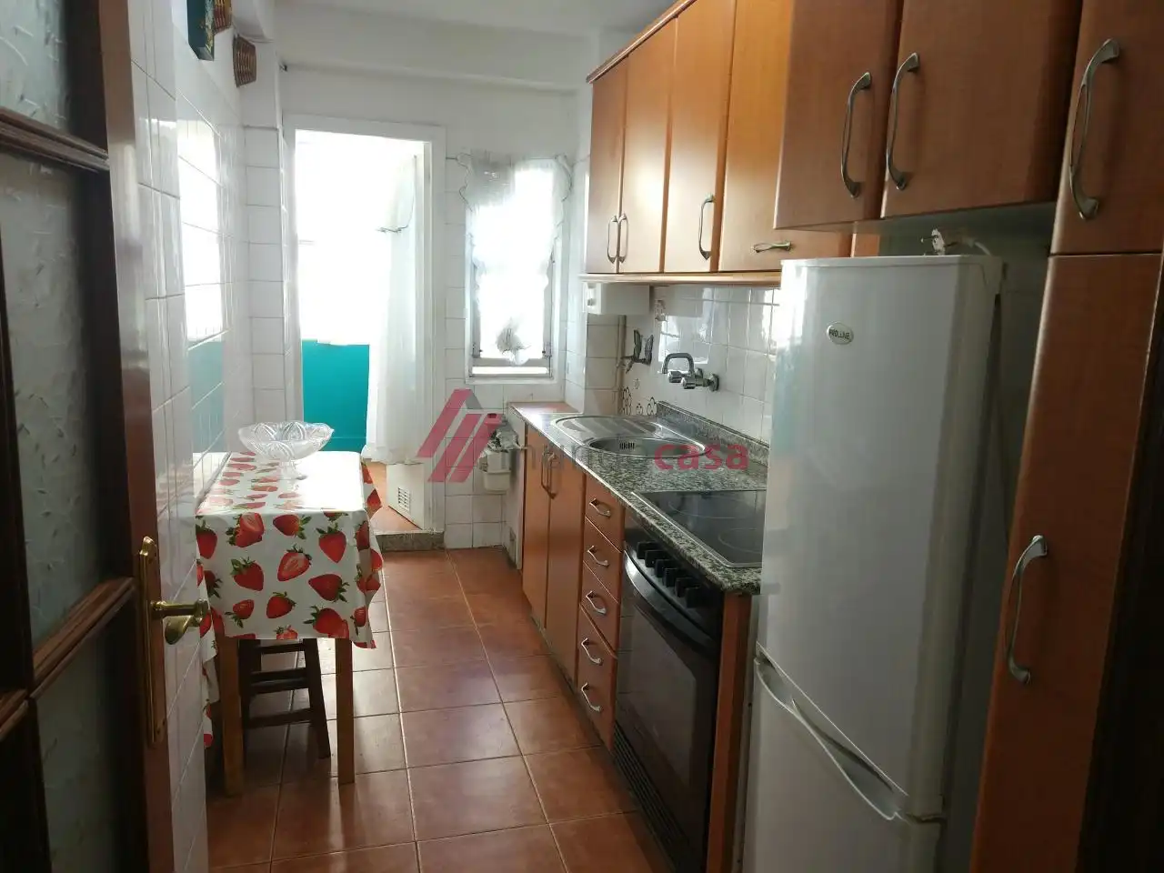 Kitchen of Flat for sale in Ferrol  with Terrace, Storage room and Furnished