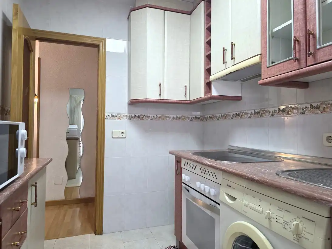 Kitchen of Flat for rent in Madrid  with Heating, Terrace and Furnished