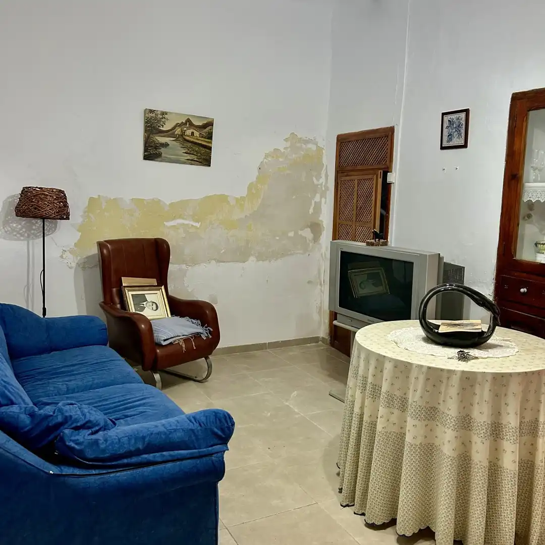 Sala de estar de Casa adosada en venta en Bugarra con Terraza, Trastero y Amueblado