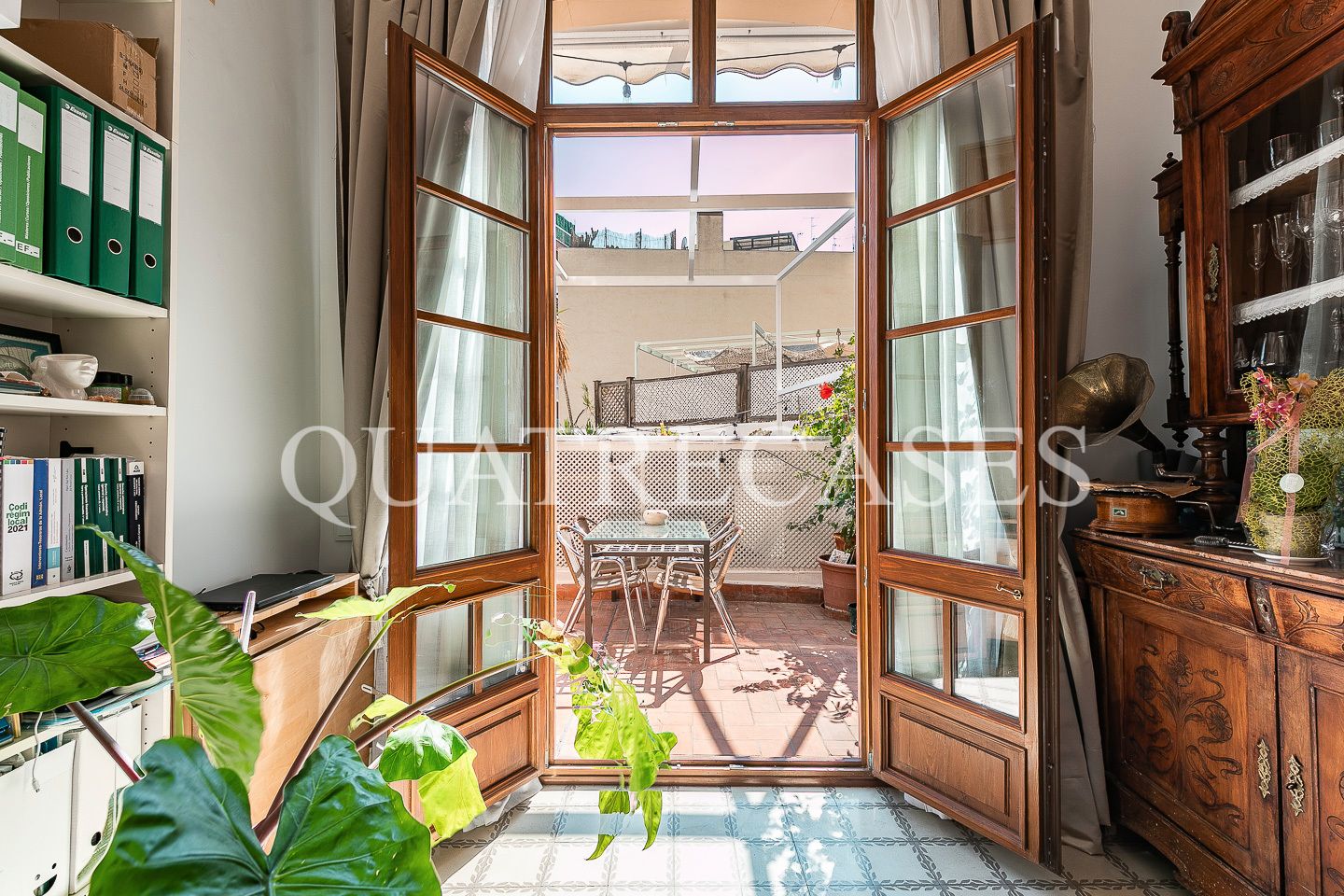 Terrace of Flat for sale in  Barcelona Capital  with Air Conditioner, Parquet flooring and Terrace