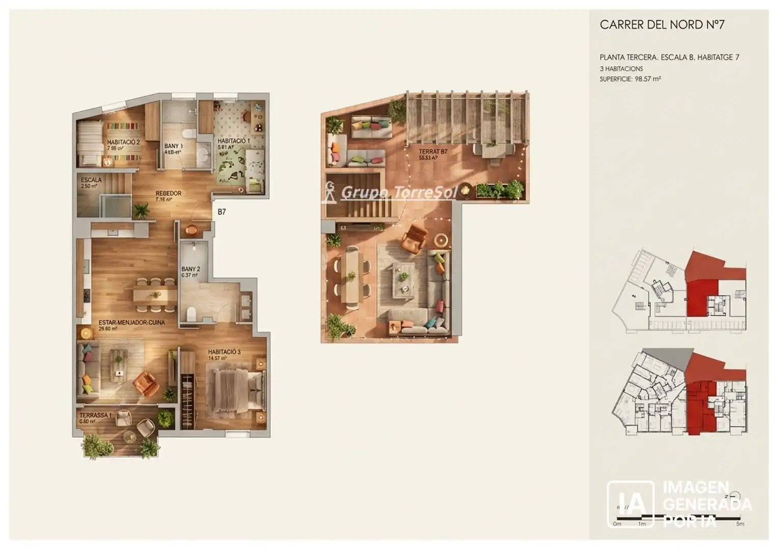 Dúplex en venta en del Nord, Centre