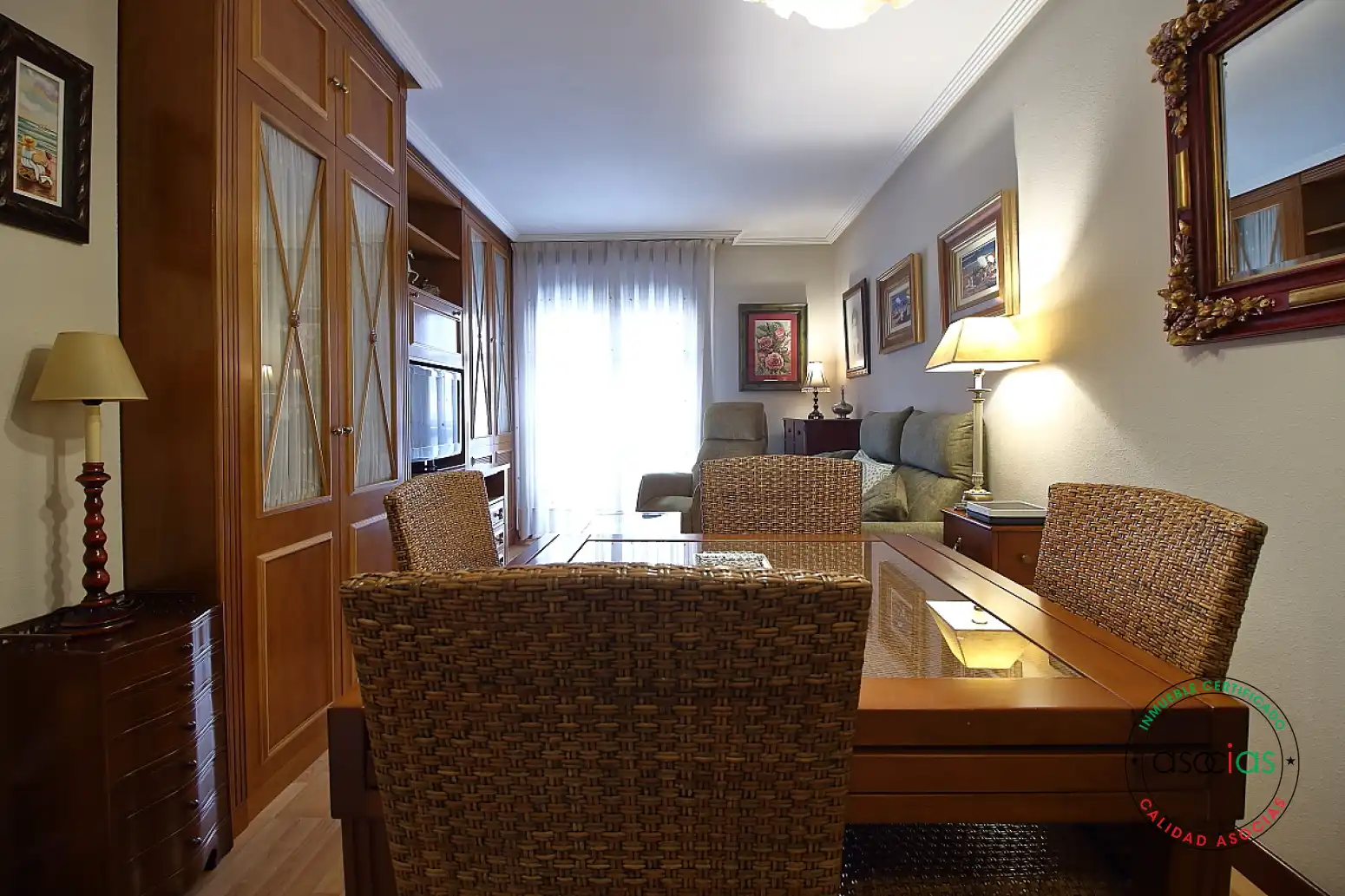 Sala d'estar de Pis en venda en Gijón  amb Calefacció, Parquet i Terrassa