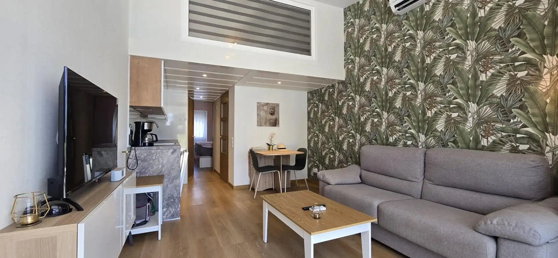 Living room of Houses for rent in San Bartolomé de Tirajana  with Air Conditioner, Private garden and Terrace