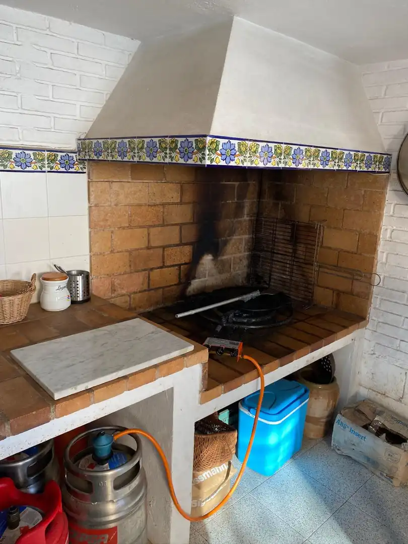Cuina de Casa o xalet en venda en Sagunto / Sagunt amb Aire condicionat, Jardí privat i Terrassa