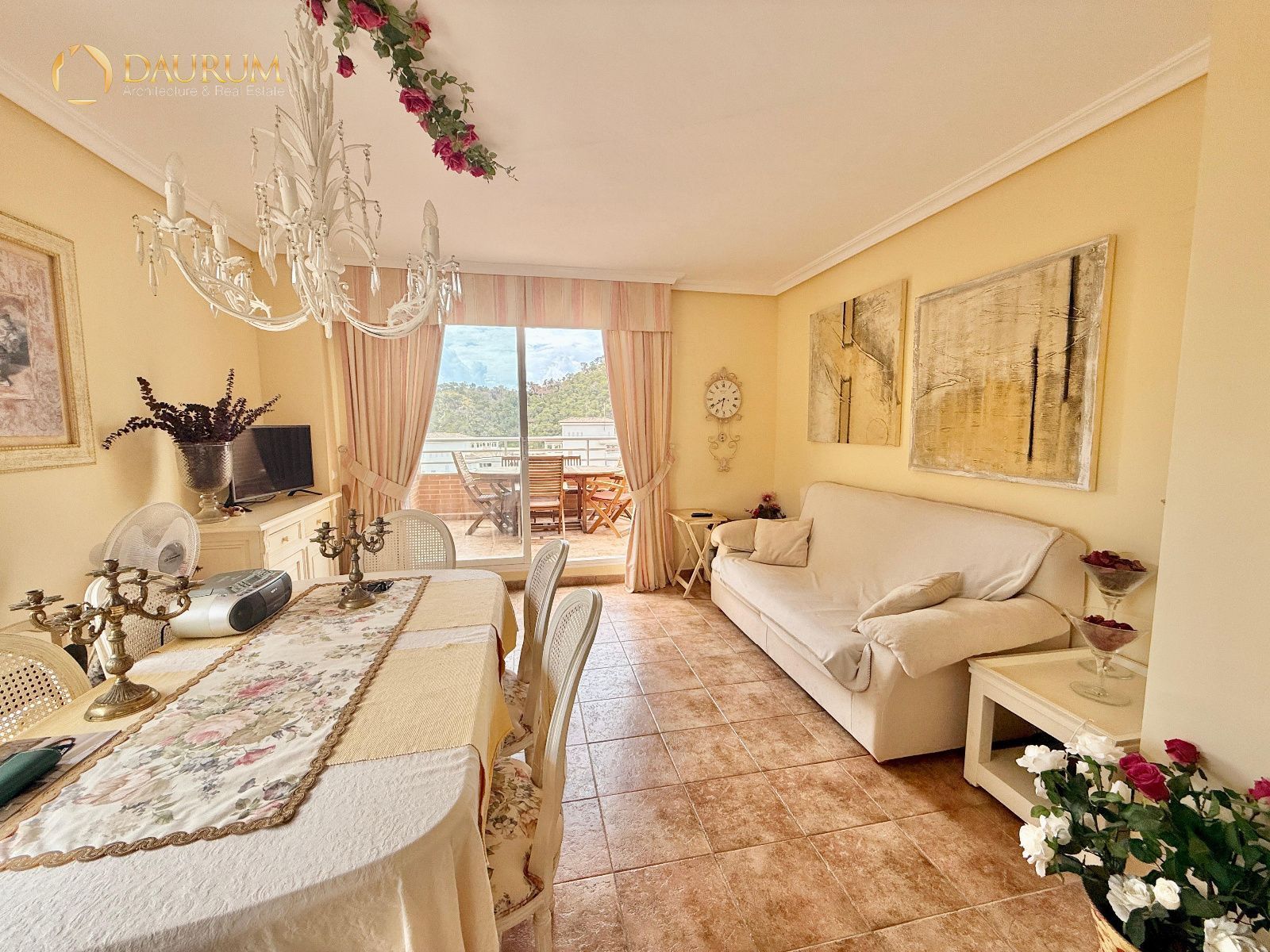 Living room of Attic for sale in Villajoyosa / La Vila Joiosa  with Air Conditioner, Heating and Terrace
