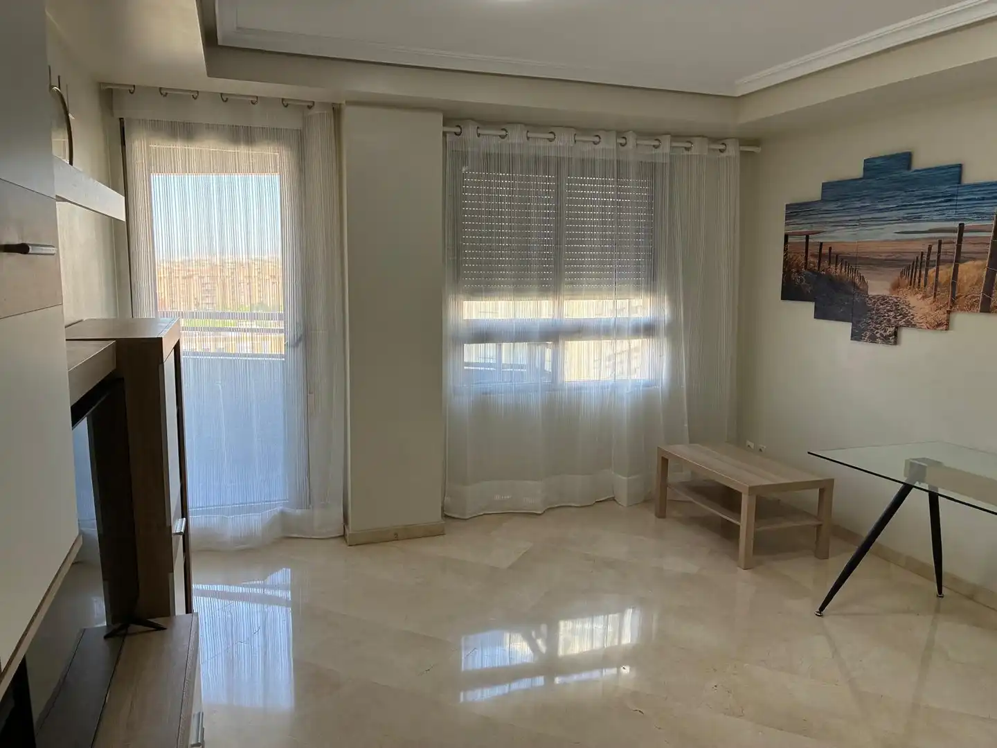 Sala d'estar de Apartament de lloguer en Valencia amb Aire condicionat, Calefacció i Terrassa