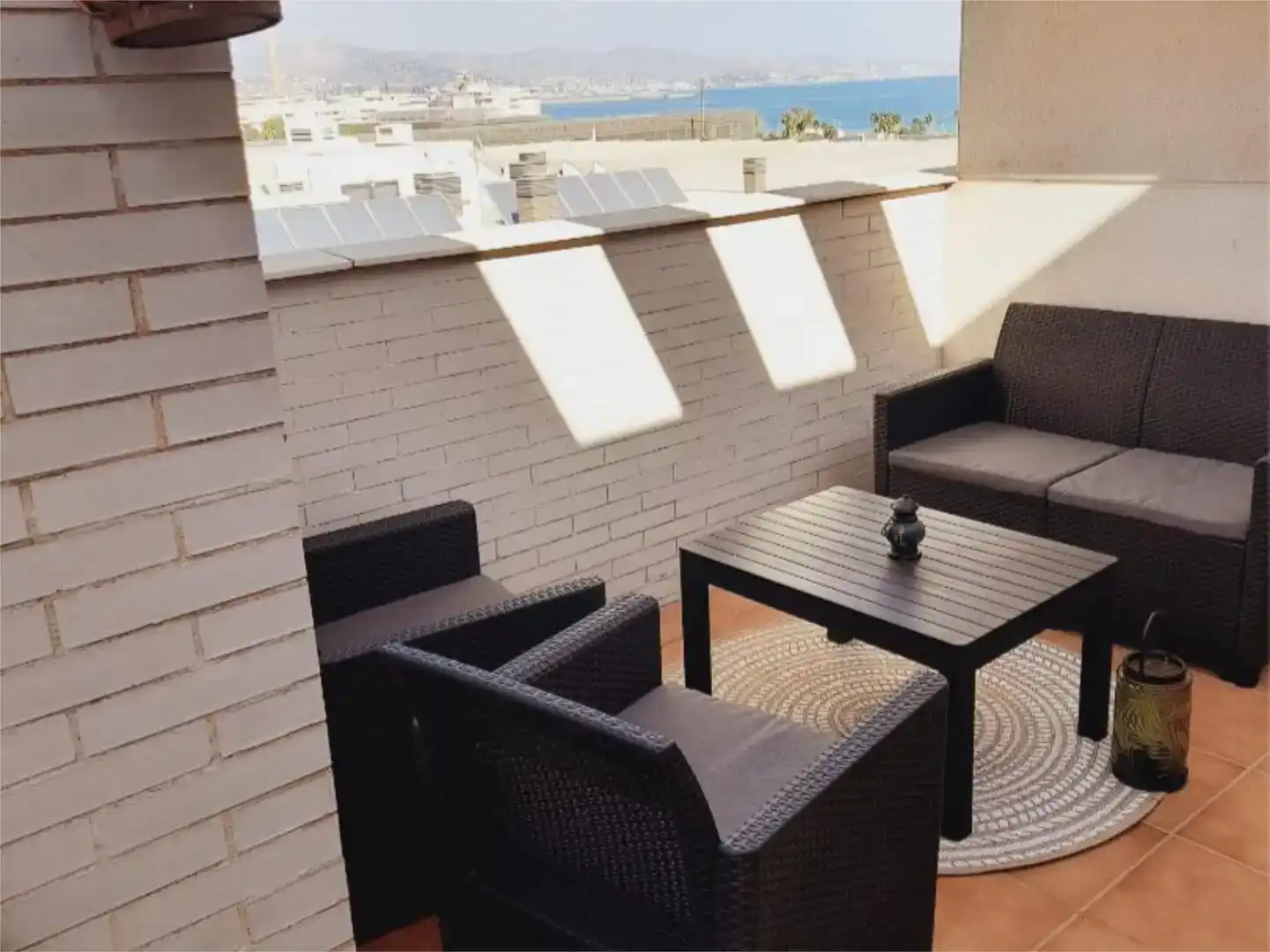 Terrasse von Wohnung zur Miete in Málaga Capital mit Klimaanlage, Schwimmbad und Balkon