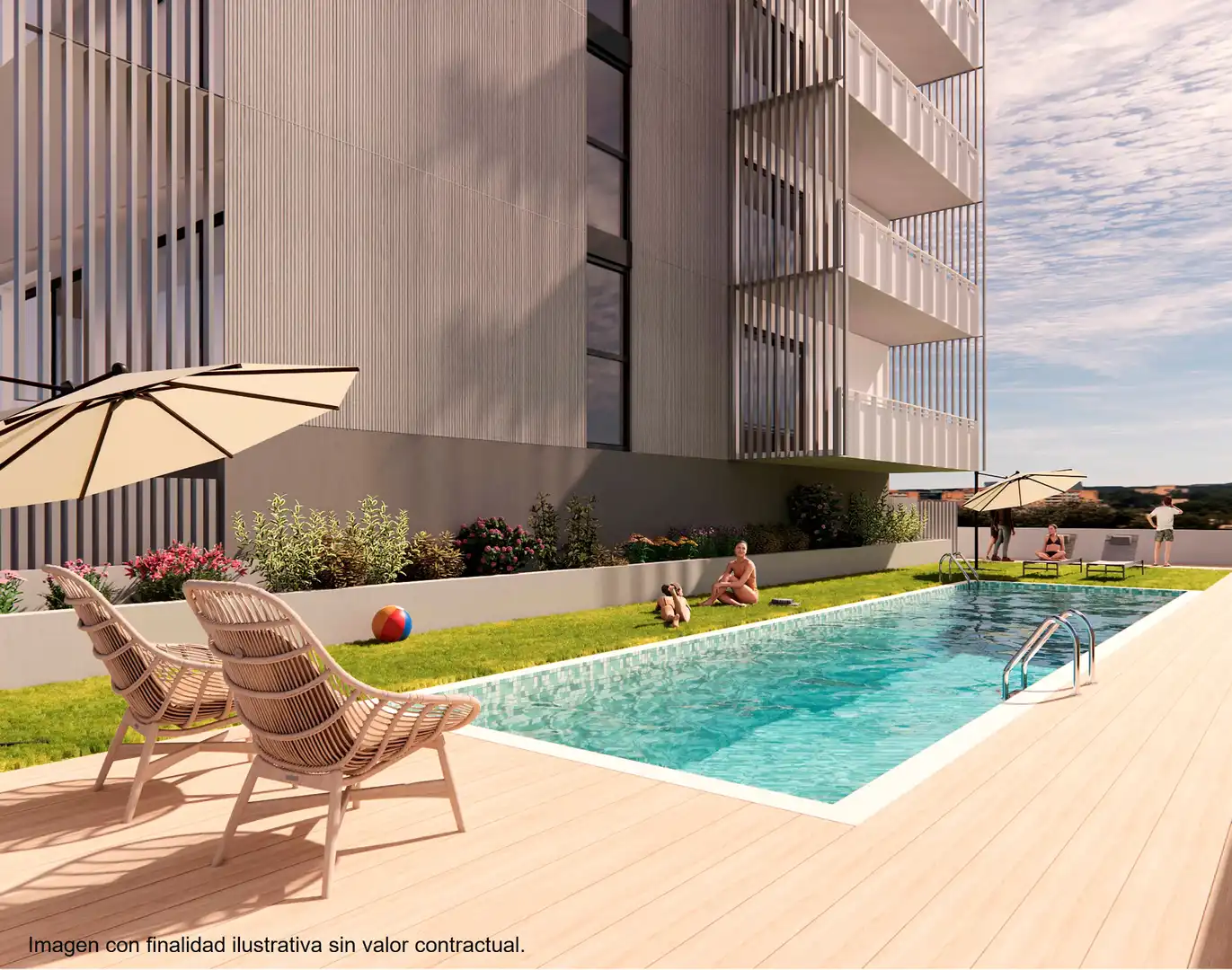 Piscina de Piso en venta en Esplugues de Llobregat con Aire acondicionado, Calefacción y Parquet