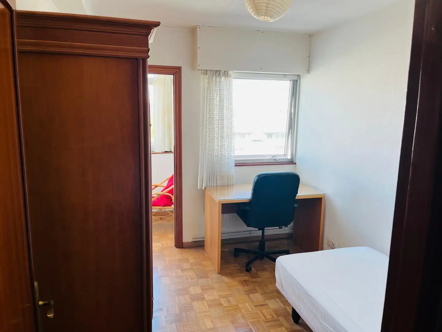 Bedroom of Flat for rent in A Coruña Capital   with Heating, Parquet flooring and Furnished
