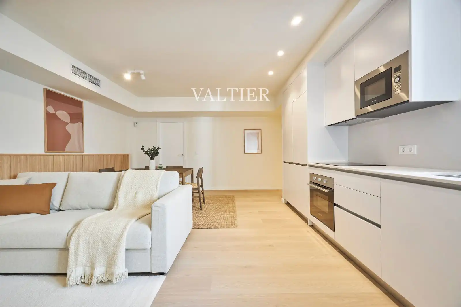 Sala de estar de Piso de alquiler en Madrid con Aire acondicionado, Calefacción y Amueblado