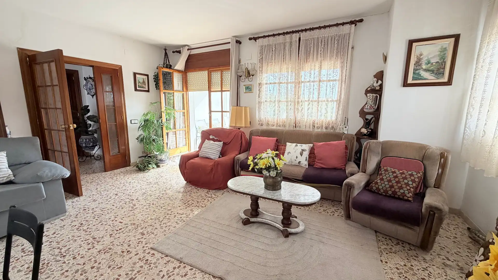 Sala d'estar de Casa o xalet en venda en Creixell amb Moblat, Forn i Rentadora