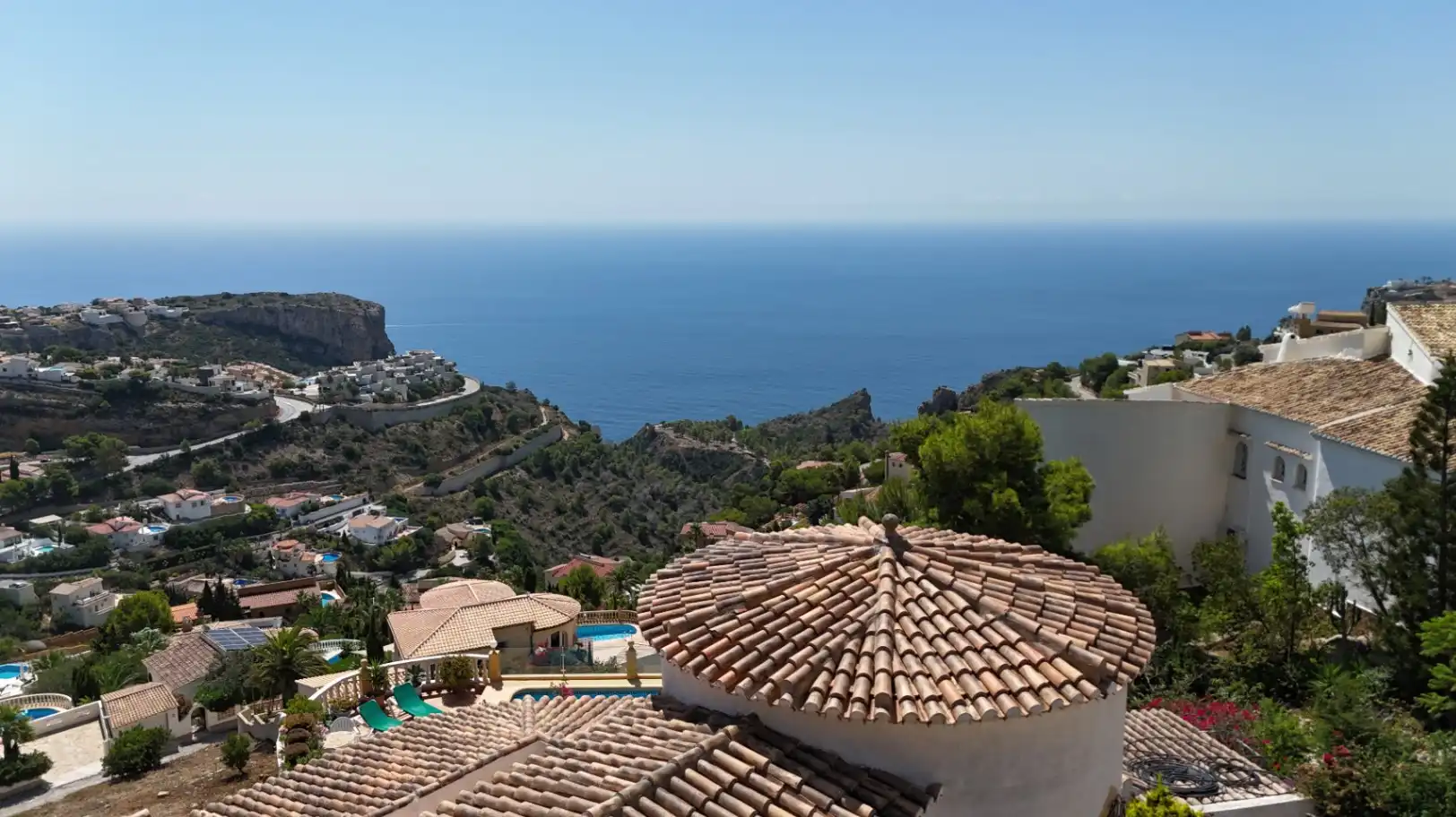 Vista exterior de Casa o chalet en venta en Benitachell / El Poble Nou de Benitatxell con Aire acondicionado, Calefacción y Jardín privado