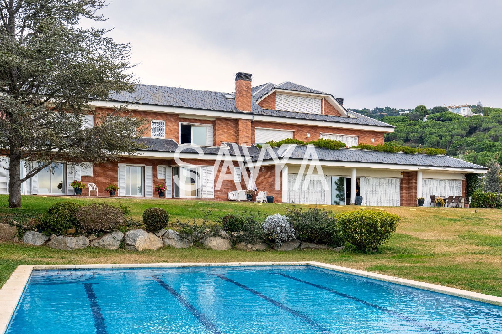 Swimming pool of House or chalet for sale in Sant Vicenç de Montalt  with Air Conditioner, Heating and Parquet flooring