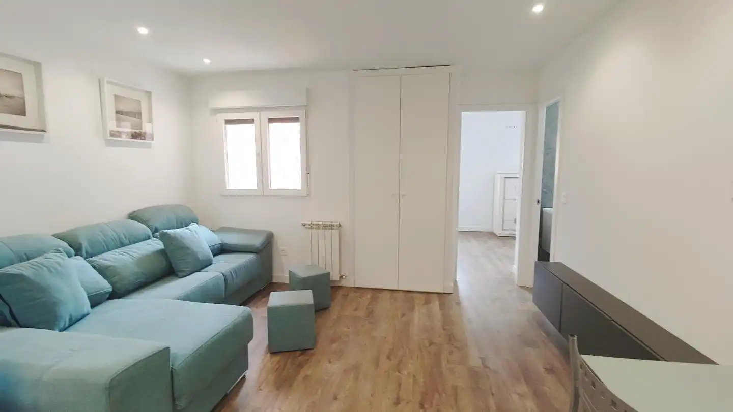 Sala de estar de Piso en venta en Mieres (Asturias) con Calefacción, Parquet y Trastero