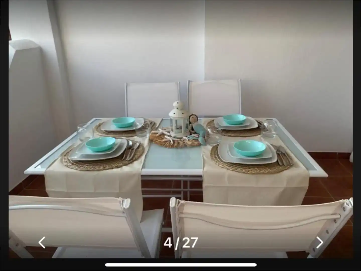 Esszimmer von Wohnung zur Miete in Rota mit Klimaanlage, Privatgarten und Schwimmbad