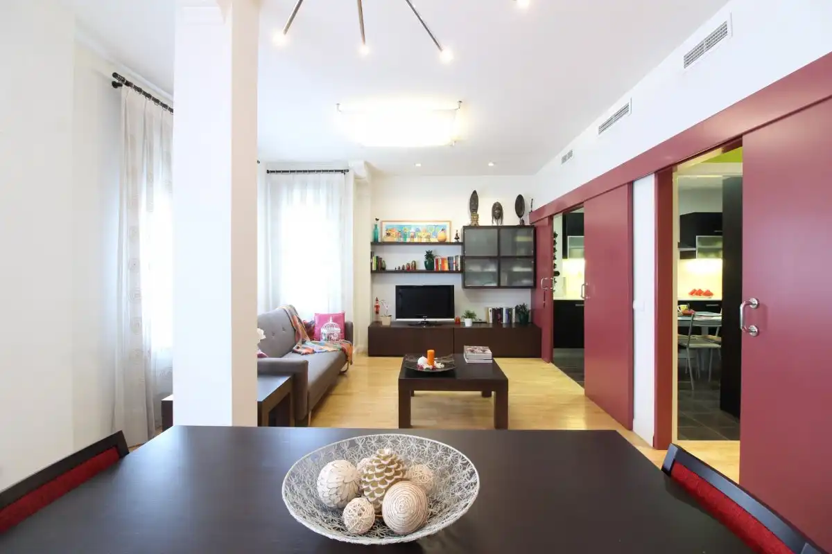 Sala de estar de Piso de alquiler en Valencia con Aire acondicionado, Calefacción y Parquet