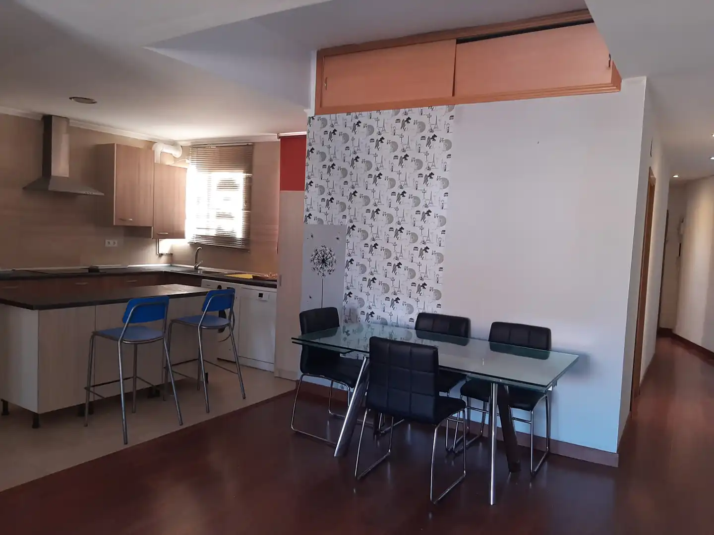 Dining room of Flat for rent in Valencia  with Air Conditioner, Furnished and Oven