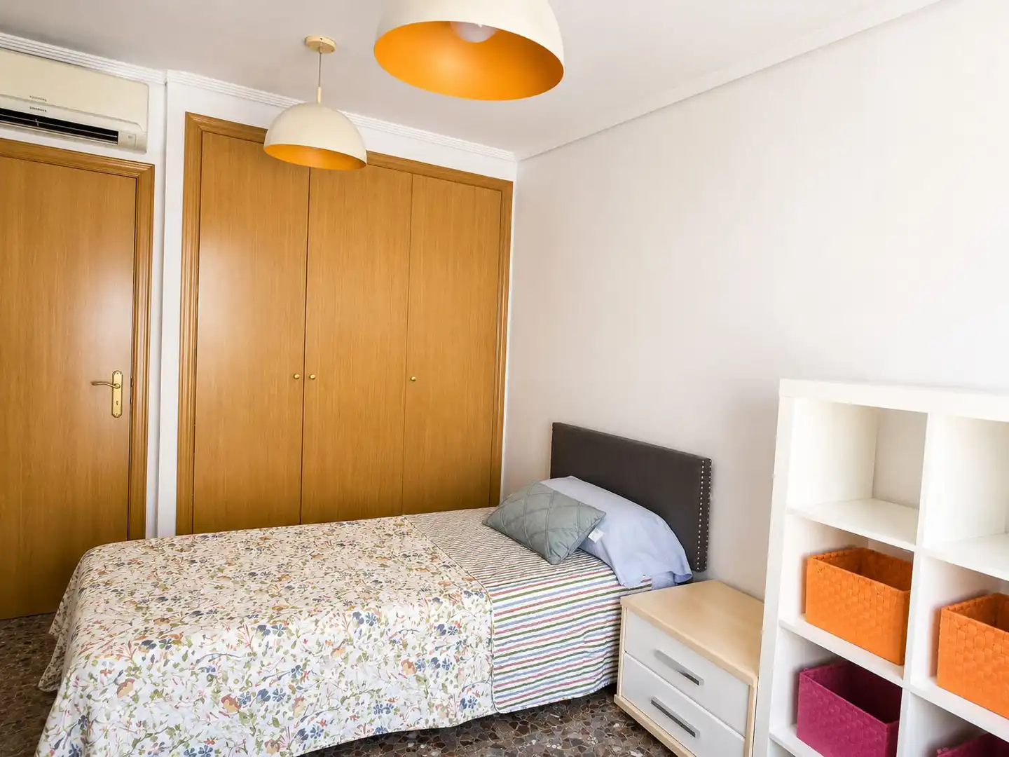 Schlafzimmer von Wohnung zur Miete in Castellón de la Plana / Castelló de la Plana mit Klimaanlage