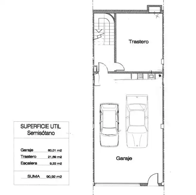 Parking de Casa adosada en venta en Oñati con Calefacción y Terraza