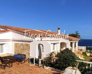 Exterior view of House or chalet for sale in Sant Lluís  with Private garden and Swimming Pool