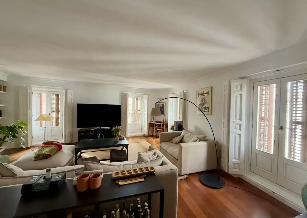 Wohnzimmer von Wohnung zur Miete in Madrid mit Klimaanlage und Heizung