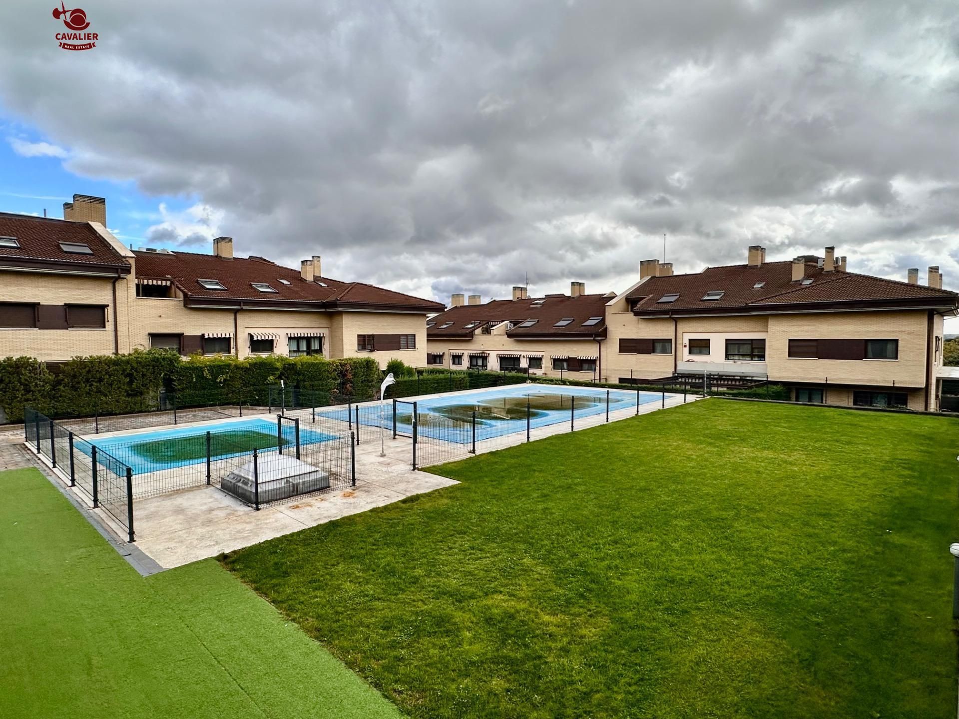 Exterior view of Flat for sale in Guadarrama  with Heating, Private garden and Parquet flooring