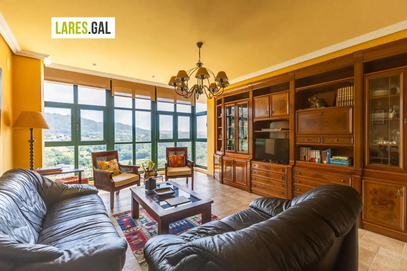 Wohnzimmer von Haus oder Chalet zum Verkauf in Cangas  mit Heizung, Terrasse und Möbliert