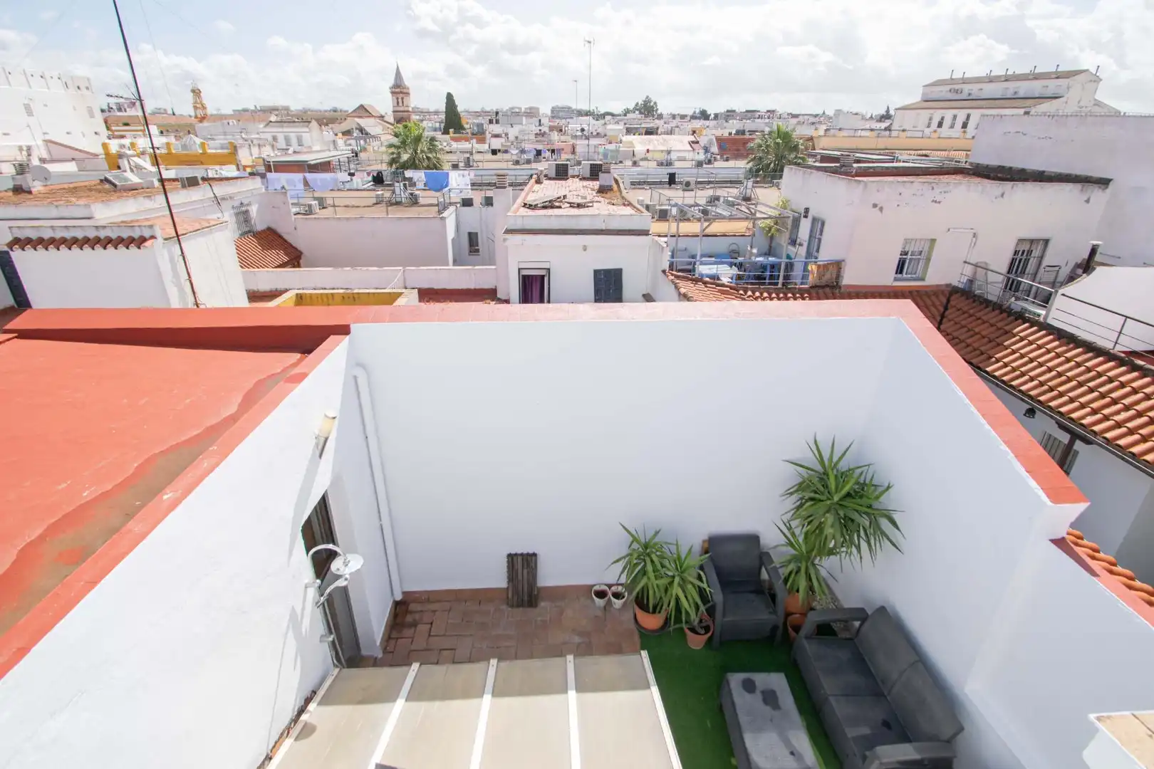 Terrace of Flat for sale in Sevilla  with Air Conditioner, Terrace and Furnished