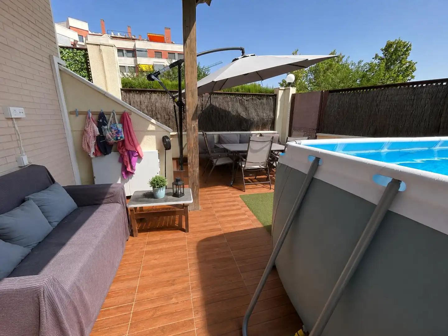 Terraza de Casa adosada en venta en Ciudad Real con Aire acondicionado, Calefacción y Jardín privado
