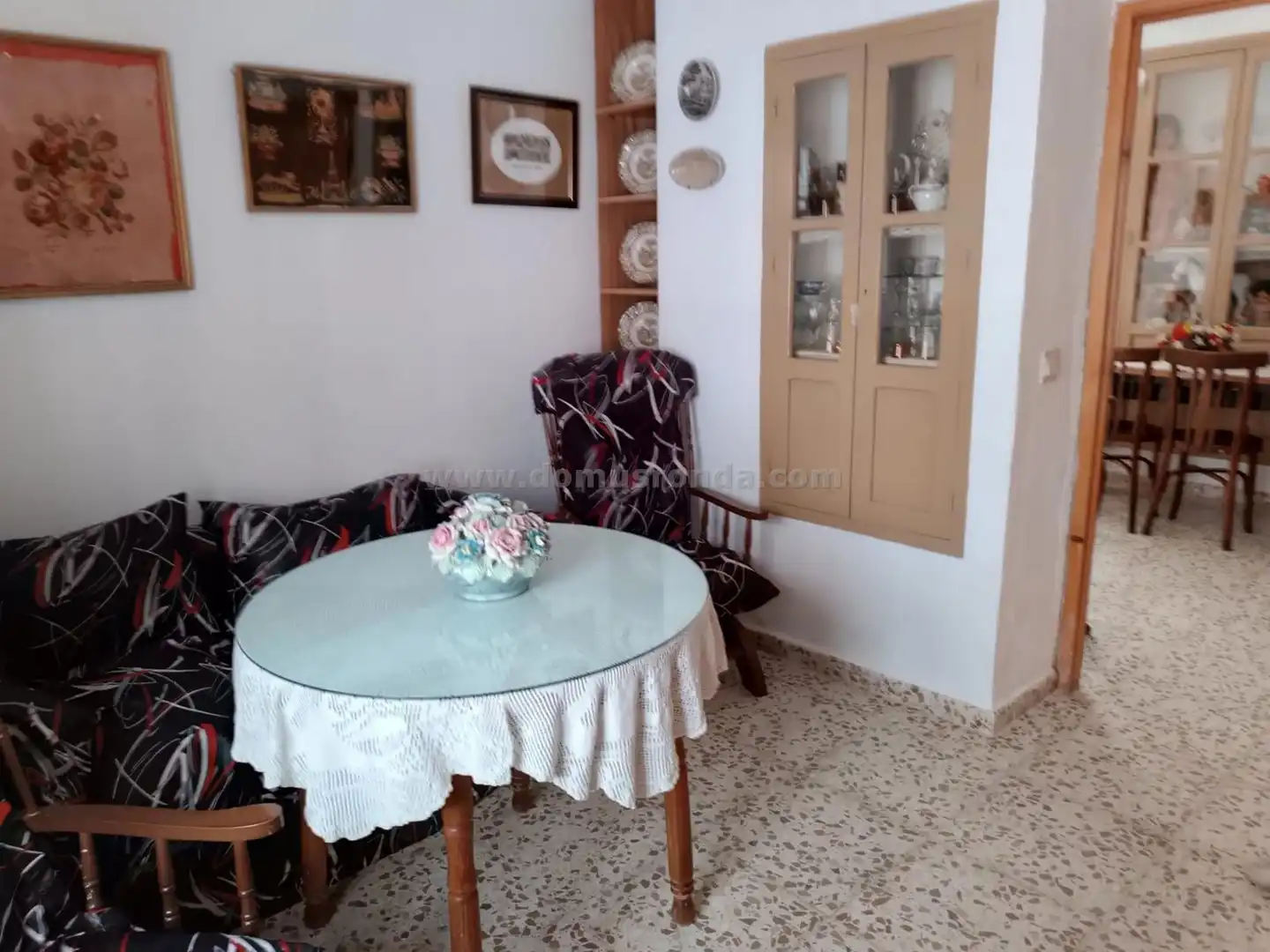 Sala d'estar de Casa o xalet en venda en El Burgo amb Terrassa i Moblat
