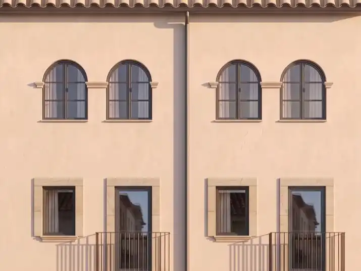Vista exterior de Casa adosada en venda en Amer amb Aire condicionat i Balcó
