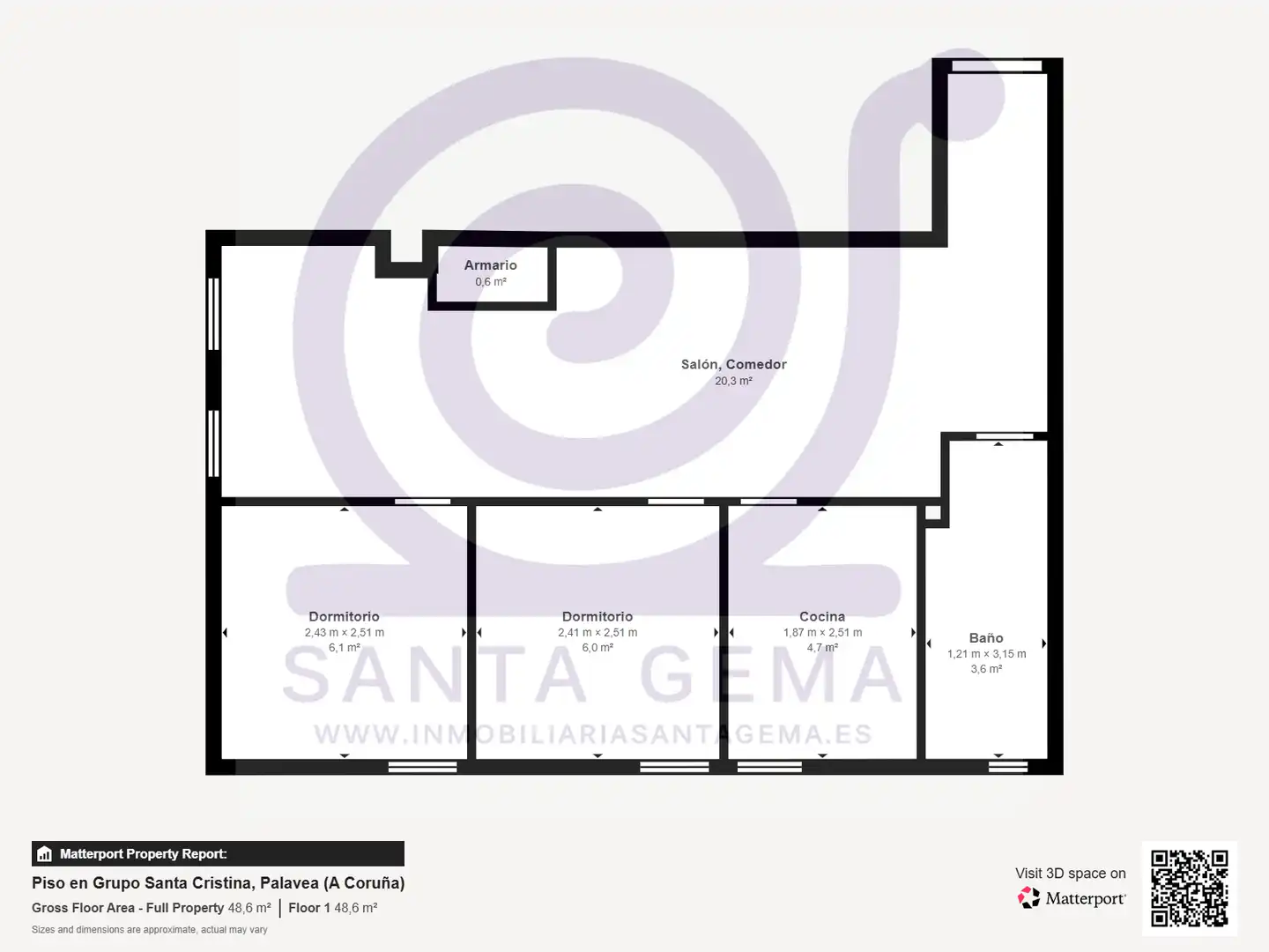 Flat for sale in A Coruña Capital   with Heating