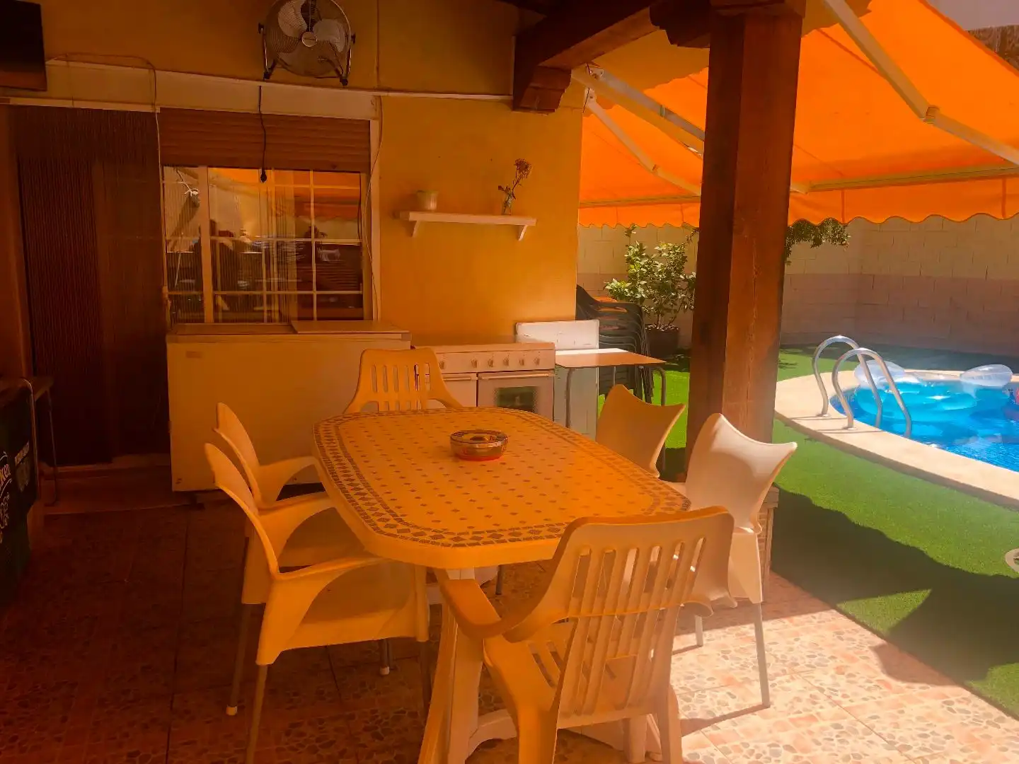 Terrace of Houses for sale in Alcázar de San Juan  with Air Conditioner, Heating and Private garden