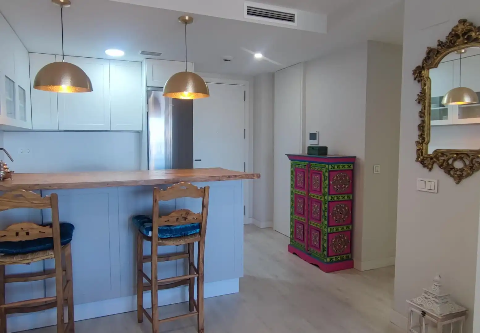 Cocina de Piso de alquiler en Almería con Aire acondicionado, Calefacción y Jardín privado