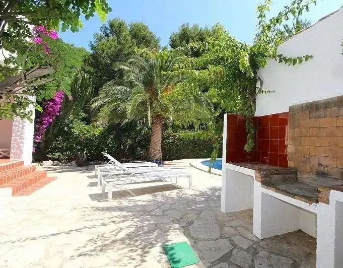 Terrasse von Haus oder Chalet zur Miete in Dénia mit Klimaanlage, Heizung und Privatgarten
