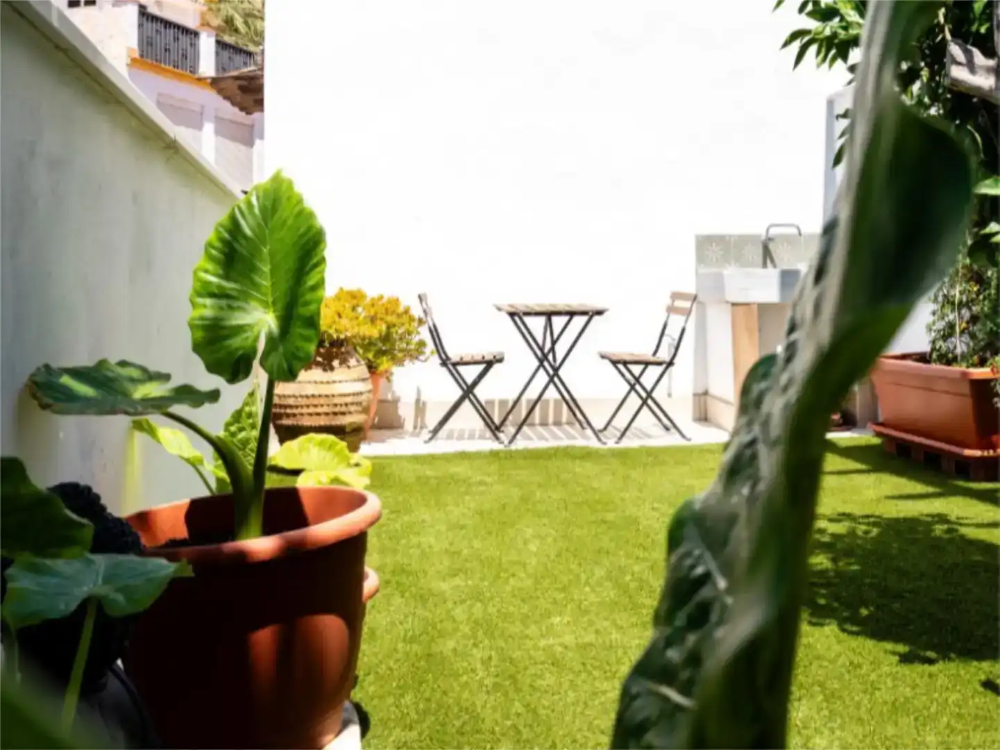 Terrassa de Pis en venda en Málaga amb Aire condicionat, Jardí privat i Parquet