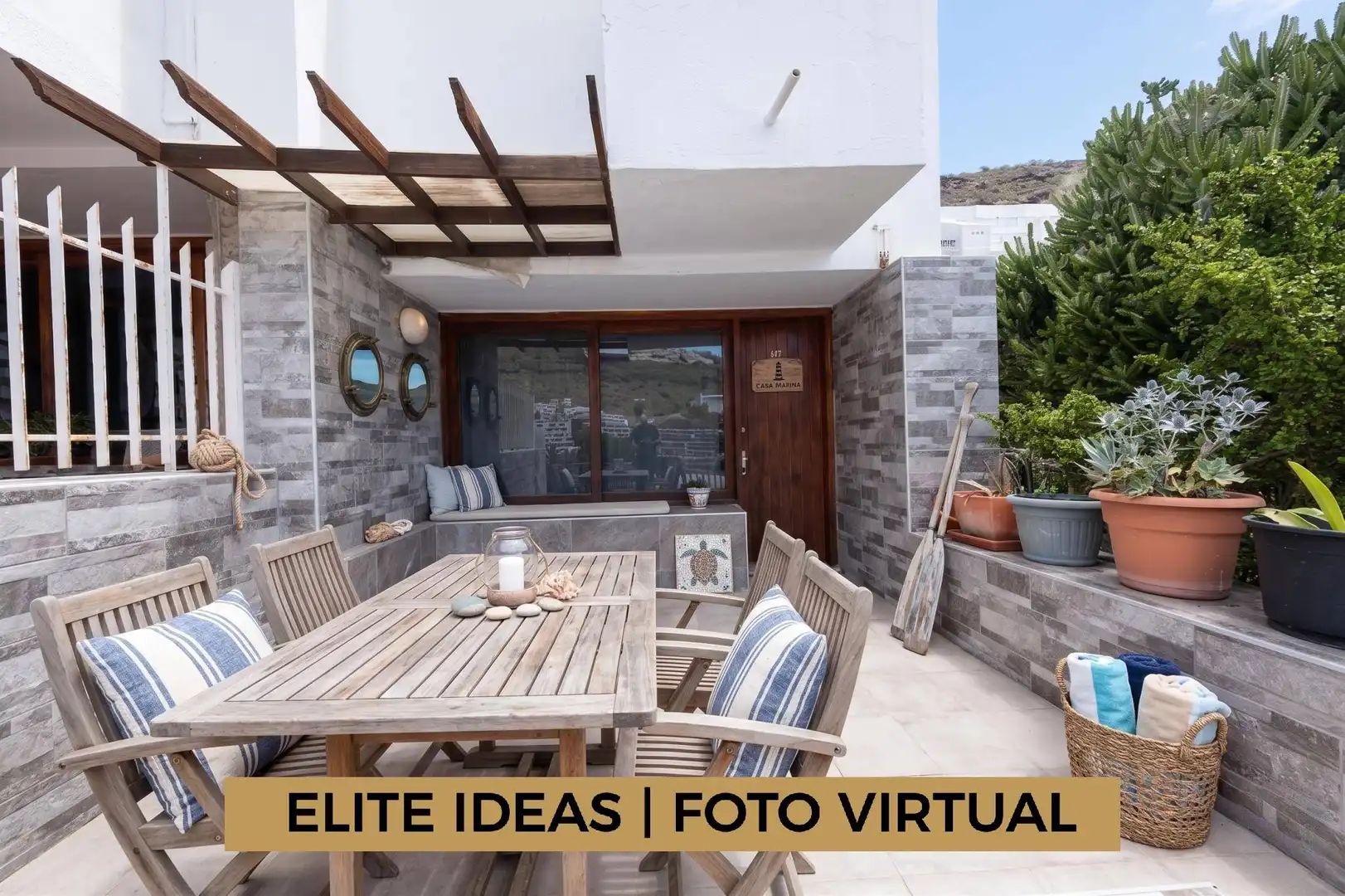 Terrasse von Maisonette zum Verkauf in Mogán mit Terrasse, Möbliert und Balkon