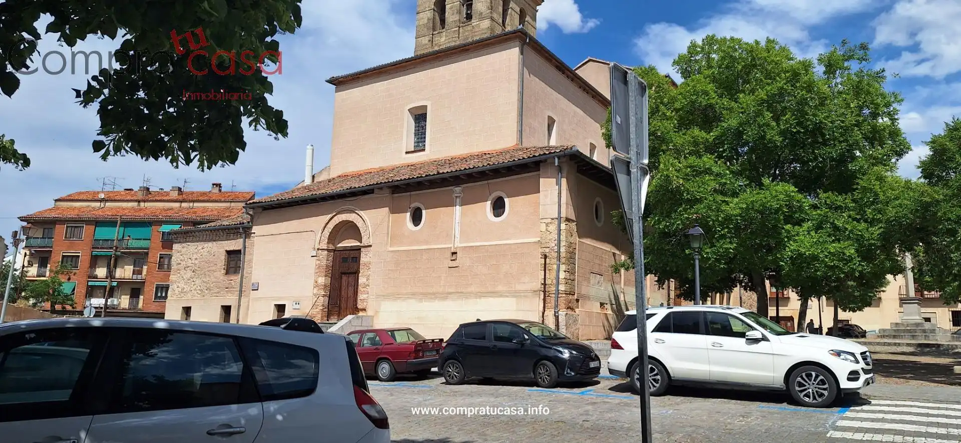 Vista exterior de Pis de lloguer en Segovia amb Calefacció, Moblat i Balcó
