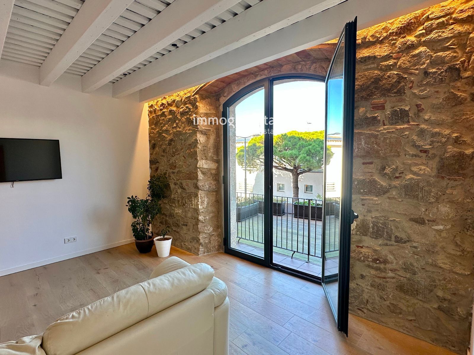 Sala de estar de Apartamento en venta en Palamós con Aire acondicionado, Calefacción y Terraza