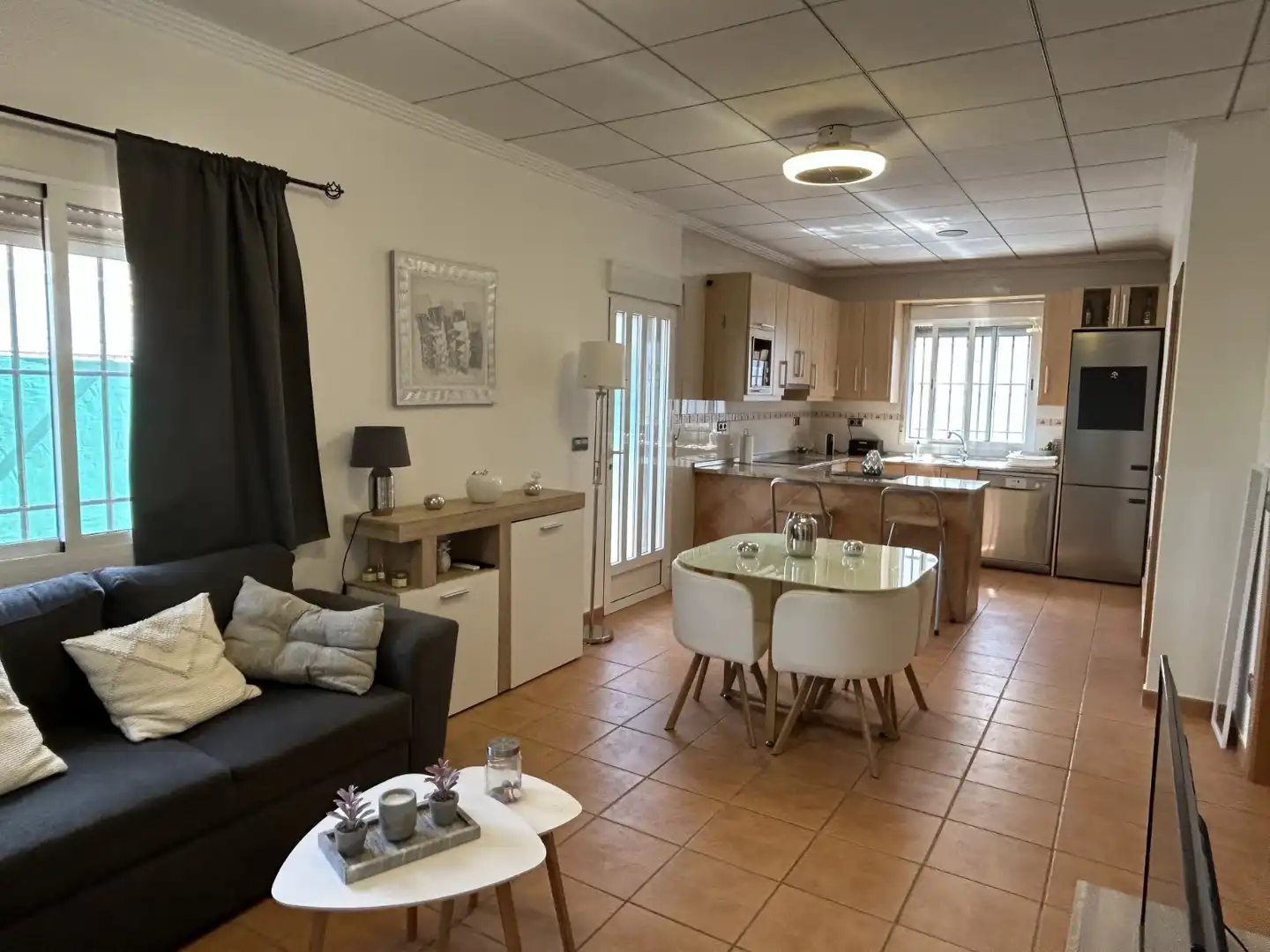 Cuina de Casa o xalet en venda en Cartagena amb Aire condicionat, Jardí privat i Terrassa