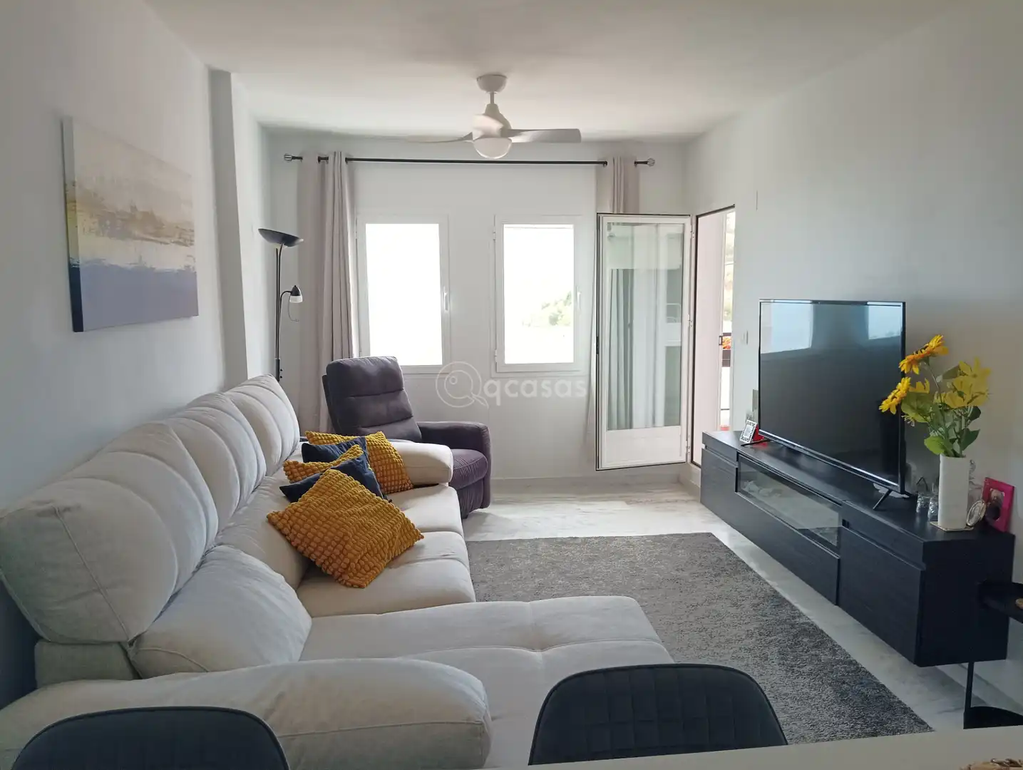 Sala de estar de Apartamento en venta en Benalmádena con Aire acondicionado, Calefacción y Terraza