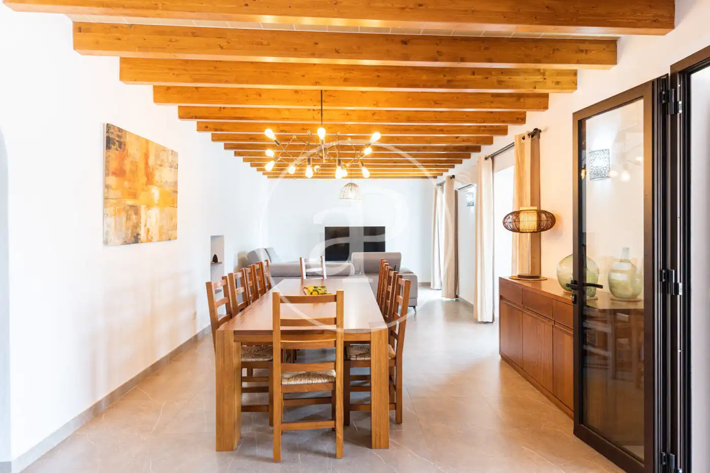Dining room of Houses for rent in Felanitx  with Air Conditioner, Private garden and Swimming Pool