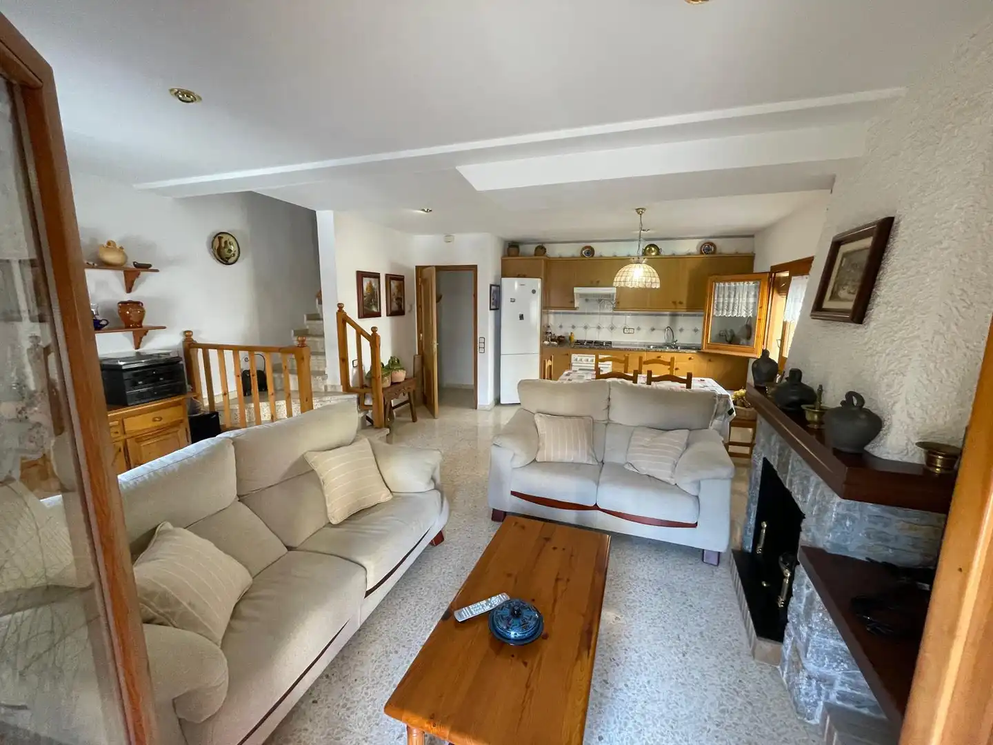 Sala de estar de Casa o chalet en venta en Sant Pau de Segúries con Calefacción y Amueblado