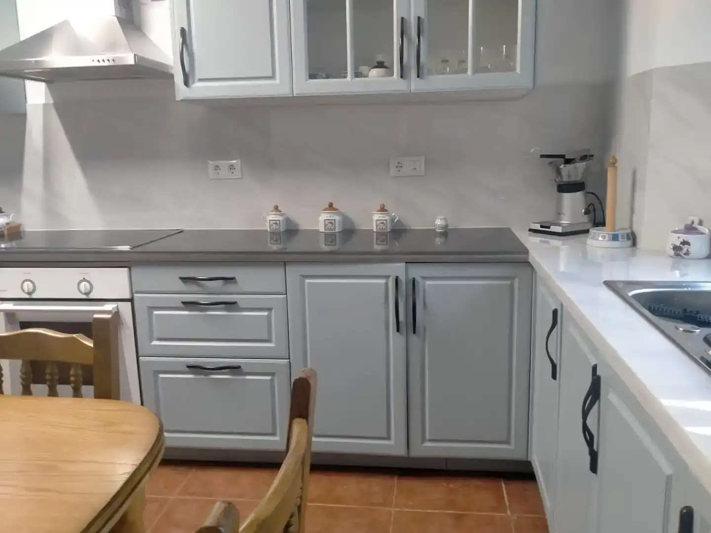 Cocina de Finca rústica en venta en Mesía con Jardín privado, Parquet y Amueblado