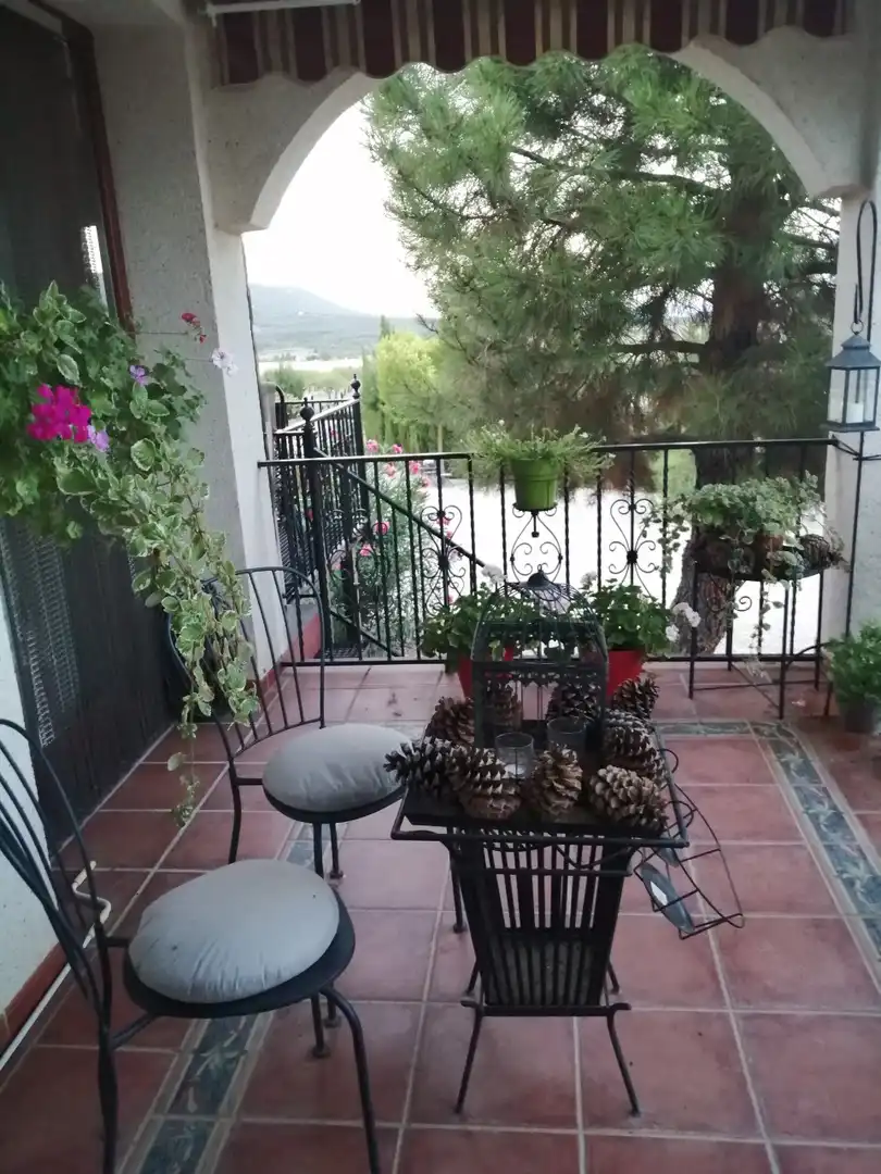 Terraza de Finca rústica en venta en Jarafuel con Calefacción, Jardín privado y Amueblado