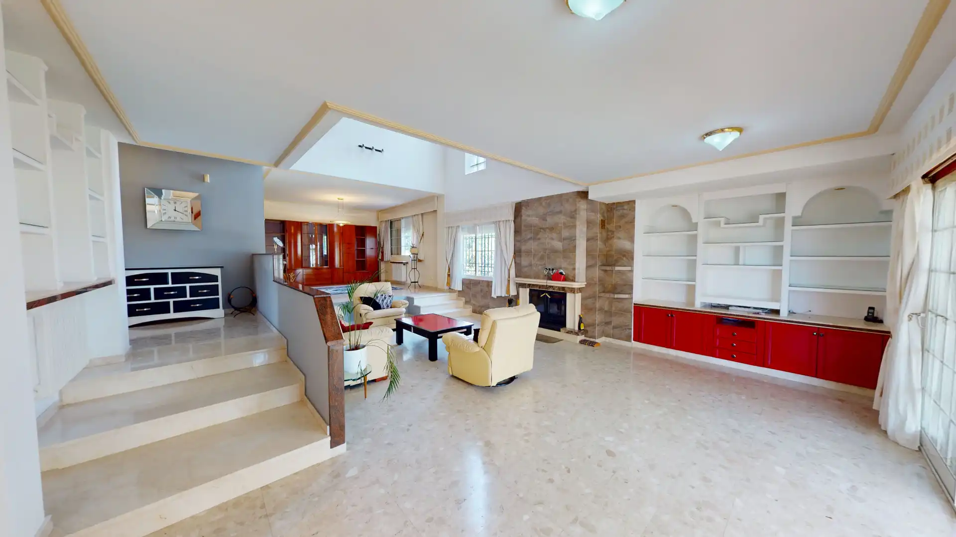 Wohnzimmer von Haus oder Chalet zum Verkauf in Mutxamel mit Klimaanlage, Privatgarten und Terrasse