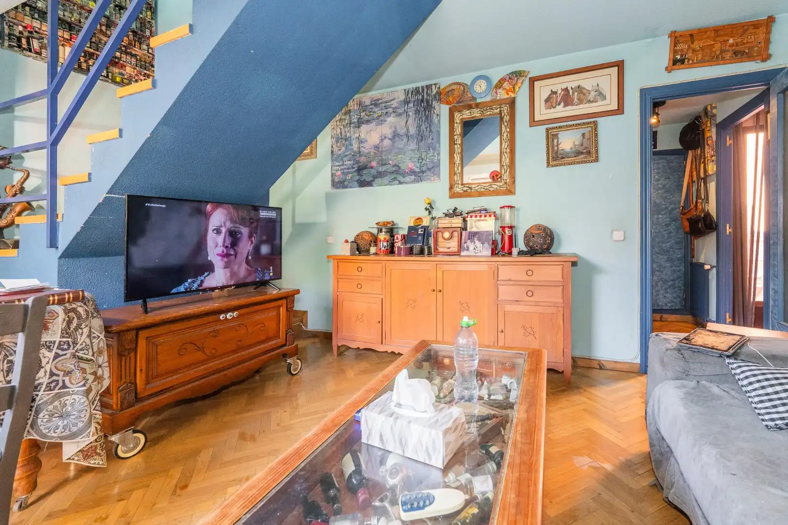 Sala d'estar de Dúplex en venda en San Sebastián de los Reyes amb Calefacció, Parquet i Terrassa
