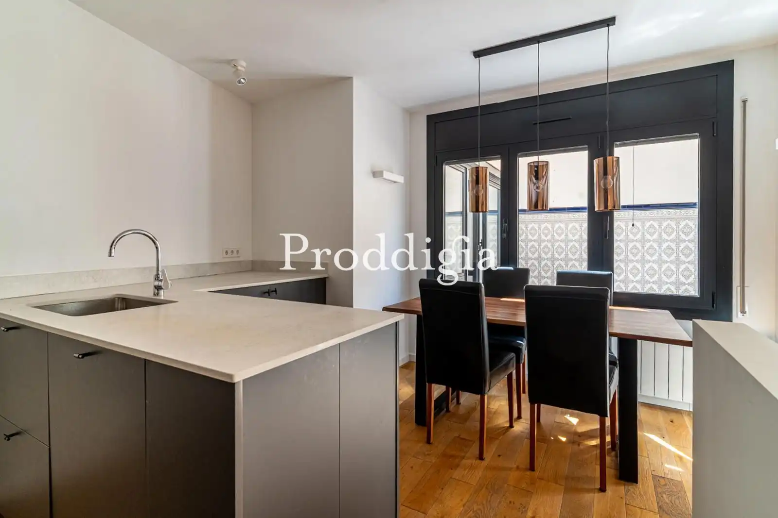 Kitchen of Flat for rent in Barcelona  with Air Conditioner, Terrace and Storage room