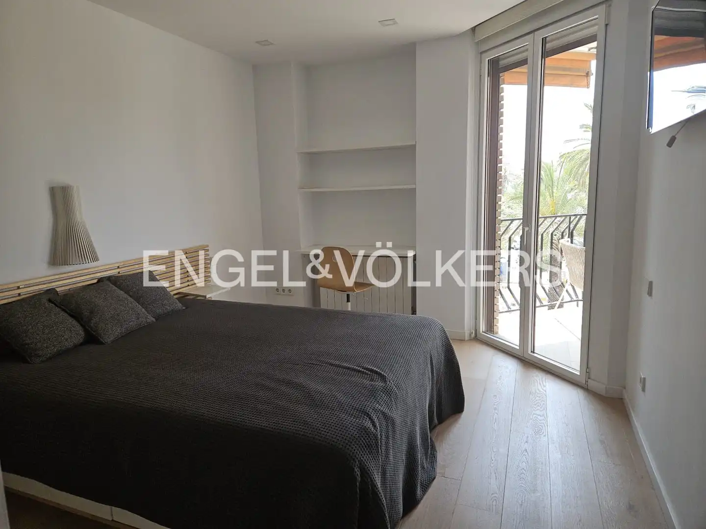 Terrasse von Wohnung zur Miete in Valencia mit Klimaanlage, Heizung und Parkett