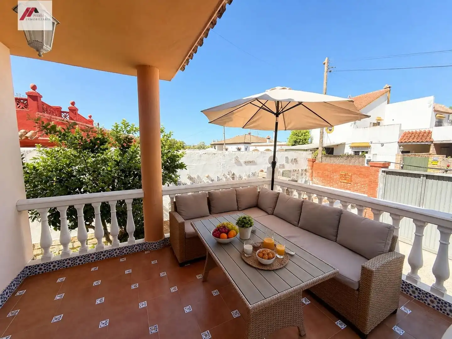 Terrassa de Casa o xalet en venda en El Puerto de Santa María amb Aire condicionat, Jardí privat i Traster